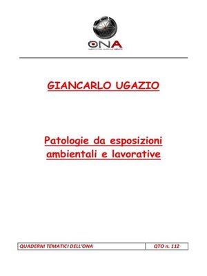 cover image of Patologie da esposizioni ambientali e lavorative
